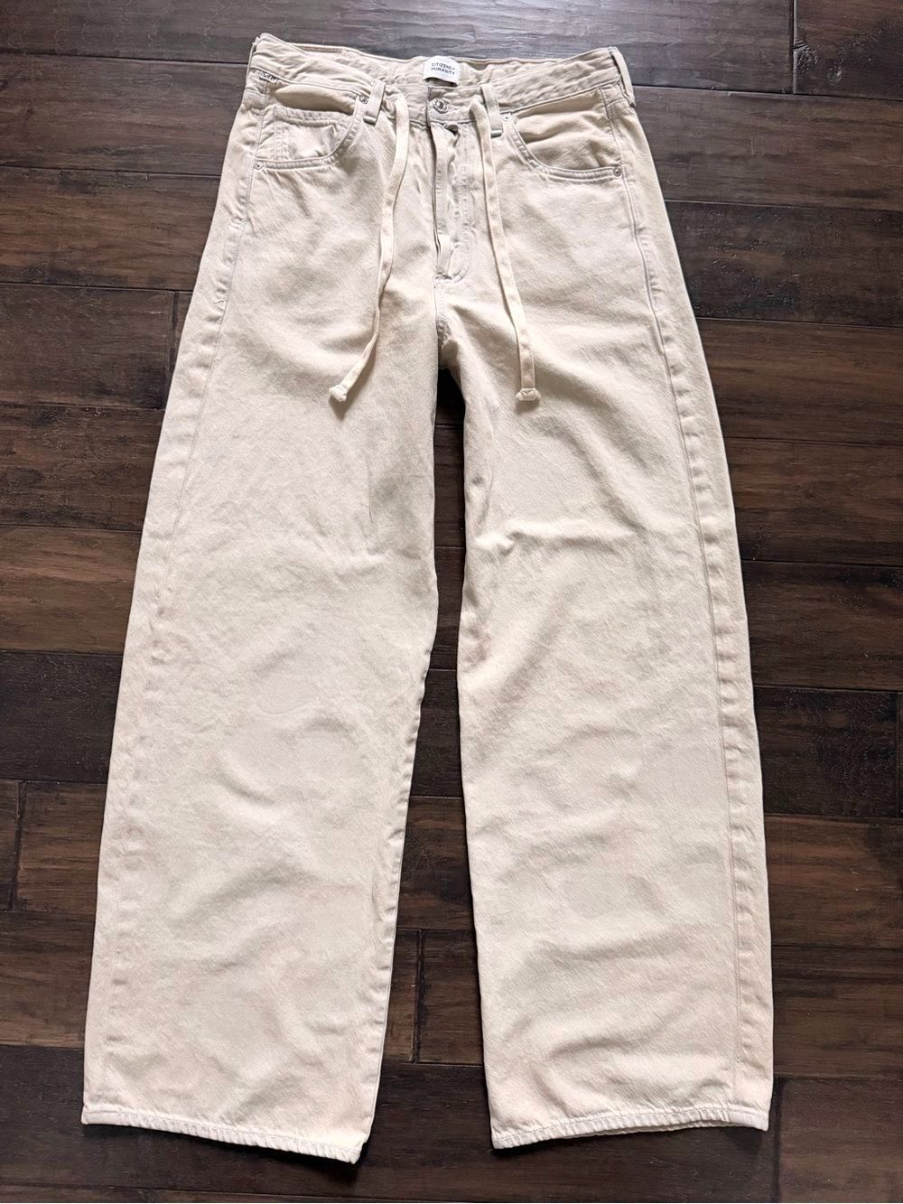 CITIZENS OF HUMANITY Amazing Brynn High Rise Bow Leg Drawstring Jeans 27 $300!!